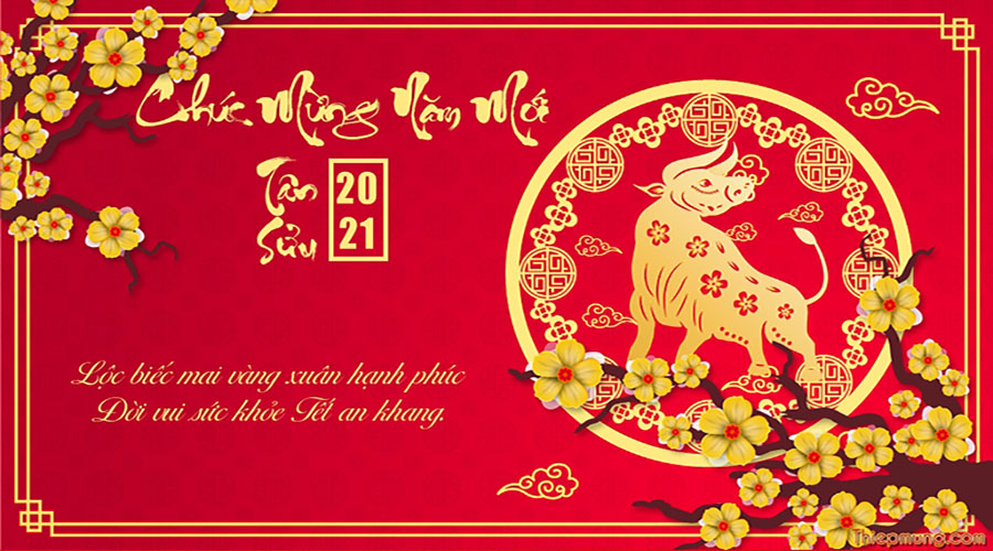 Thư cám ơn và tri ân quý khách hàng, quý đối tác - Chúc mừng năm mới 2021