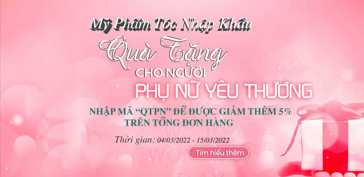 Tôn vinh ngày Quốc tế Phụ nữ 8/3, Mỹ Phẩm Tóc Nhập Khẩu trao yêu thương với muôn vàn quà tặng