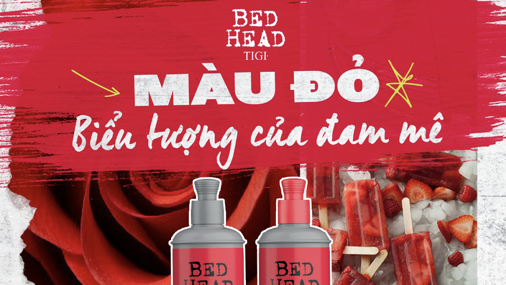 DẦU GỘI TIGI MÀU ĐỎ BIỂU TƯỢNG CỦA ĐAM MÊ
