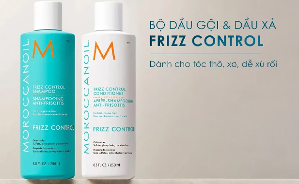 Review dầu gội xã Moroccanoil Frizz Control Giải Pháp Hoàn Hảo Cho Tóc Xơ Rối