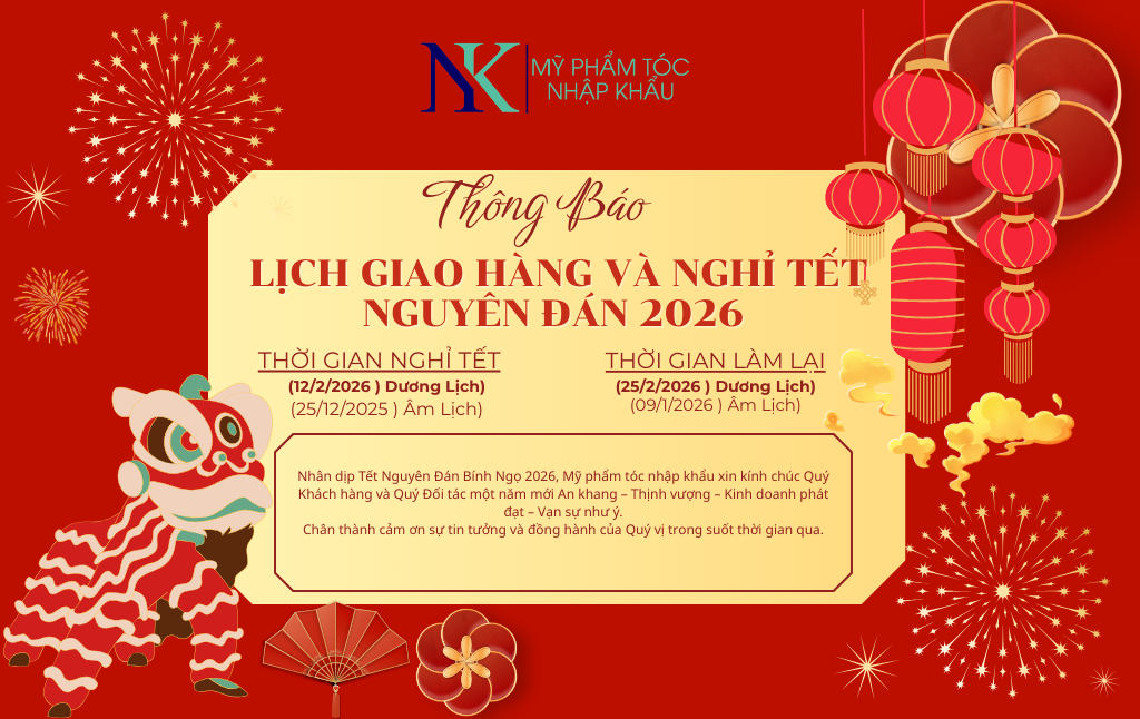 Thông báo lịch giao hàng và nghỉ Tết Nguyên Đán Bính Ngọ 2026