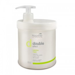 HẤP DẦU, DẦU XẢ KERATIN & DƯỢC THẢO DƯỠNG TRỊ TÓC HƯ TỔN NOUVELLE DOUBLE EFFECT NUTRITIV 1000ML