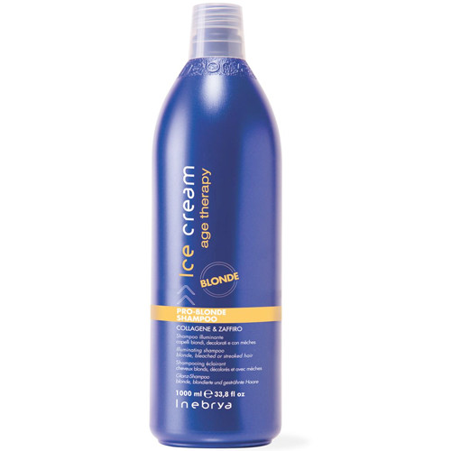 DẦU GỘI KHỬ VÀNG CHO TÓC TẨY SÁNG INEBRYA PRO-BLONDE 1000ML