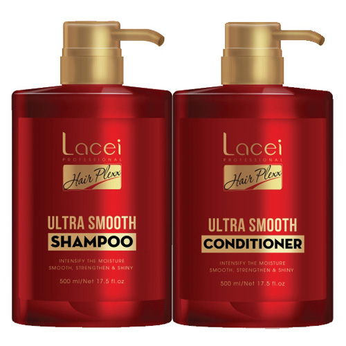 DẦU GỘI XÃ GIÀU DƯỠNG CHẤT LACEI ULTRA SMOOTH HAIR PLEXX 500ML