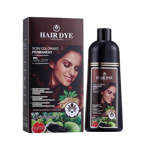 DẦU GỘI BƯỞI GRAPE FRUIT VALERT HAIR DYE PHỦ TÓC BẠC (MÀU NÂU) 500ML