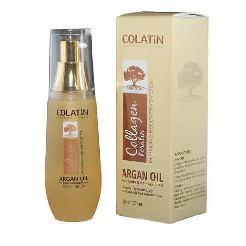 TINH DẦU COLATIN ARGAN OIL PHỤC HỒI TÓC HƯ TỔN 40ML