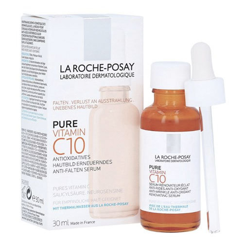 SERUM GIÚP DA TRÔNG SÁNG & ĐỀU MÀU HƠN LA ROCHE REDERMIC PURE VITAMIN 30ML