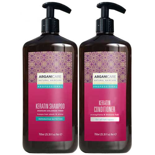 DẦU GỘI XÃ PHỤC HỒI TÓC ARGANICARE KERATIN 750ML