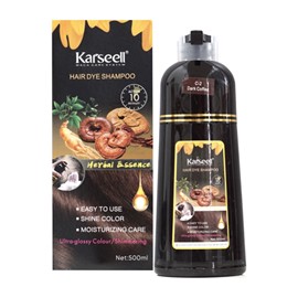 DẦU GỘI KARSEELL HAIR DYE PHỦ BẠC MÀU NÂU 500ML