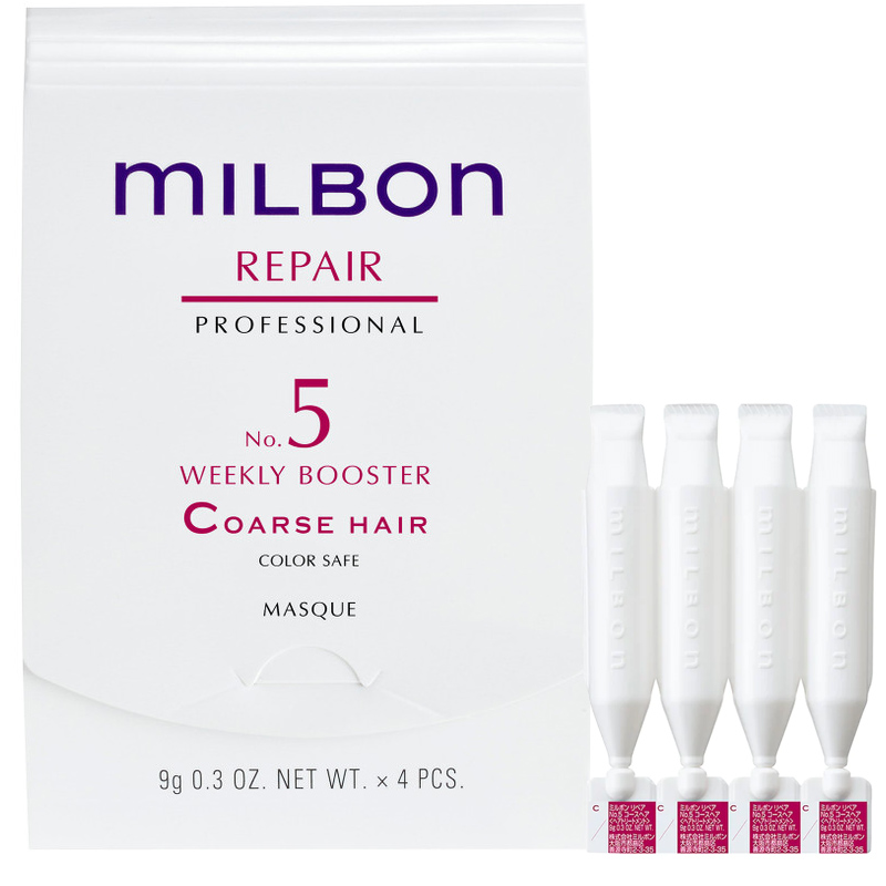 Kem dưỡng Milbon phục hồi chuyên keratin repair bước 5 tại nhà 4x9g