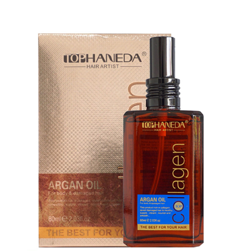 TINH DẦU DƯỠNG TÓC KHÔ YẾU HANEDA COLLAGEN ARGAN 60ML