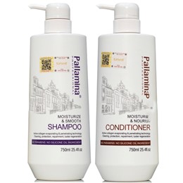 DẦU GỘI XÃ PHỤC HỒI TÓC HƯ TỔN PALLAMINA COLLAGEN KERATIN 750ML