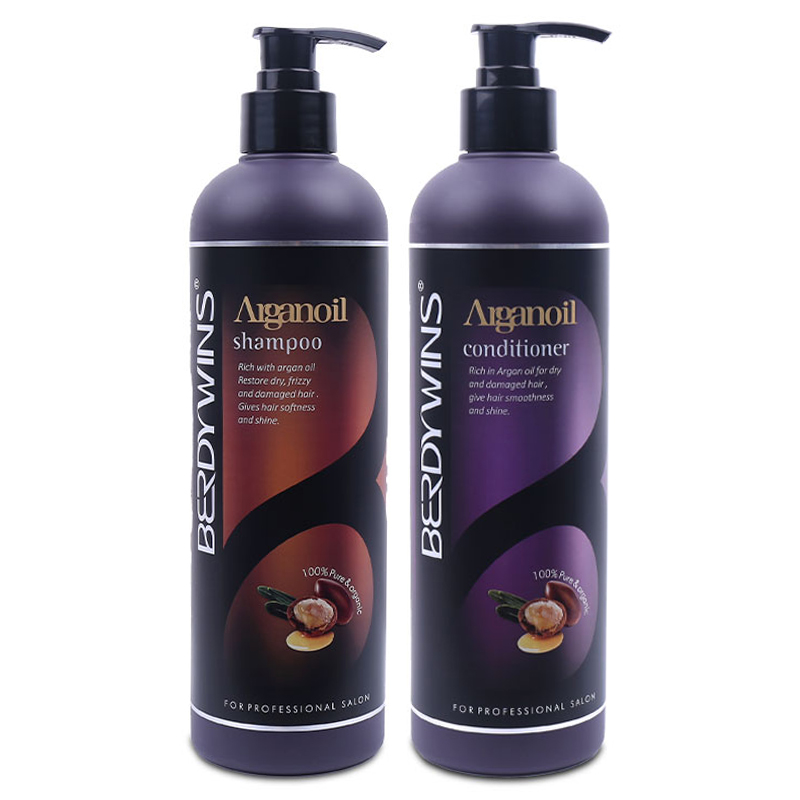 Dầu gội xả Berdywin phục hồi tóc hư tổn argan oil 500ml