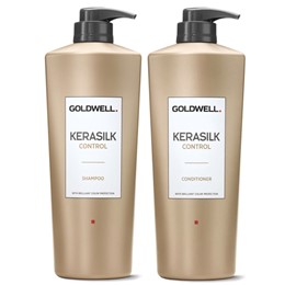 DẦU GỘI XẢ SUÔN MƯỢT GOLDWELL KERASILK CONTROL 1000ML