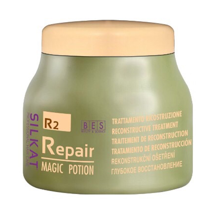 HẤP DẦU CHĂM SÓC TÓC BES REPAIR R2 MAGIC POTION SILKAT 500ML