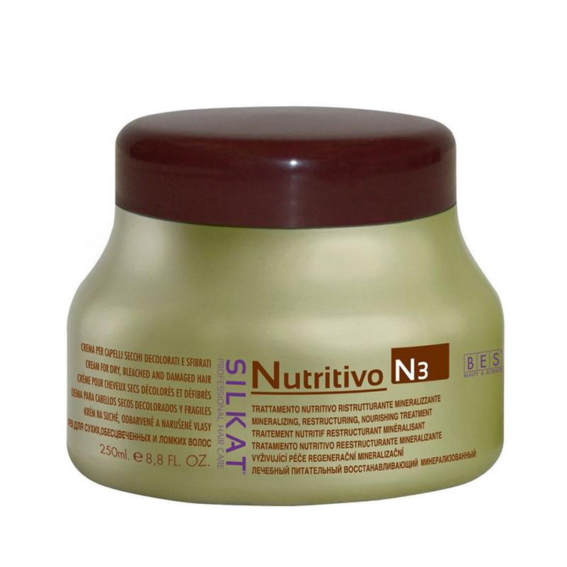 HẤP DẦU PHỤC HỒI TÓC BES HERGEN SILKAT NUTRITIVO 250ML