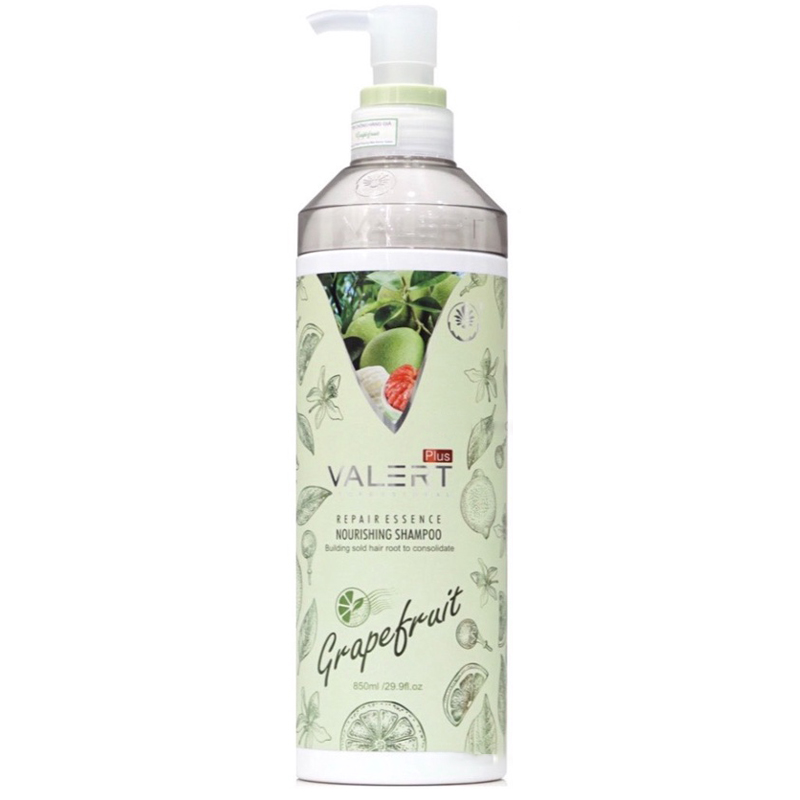 DẦU GỘI BƯỞI KÍCH THÍCH MỌC TÓC GRAPE FRUIT VALERT SIÊU MƯỢT 850ML