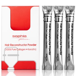 BỘT COLLAGEN VÀ KERATIN HAIR RECONSTRUCTOR POWDER 3GX10 GÓI