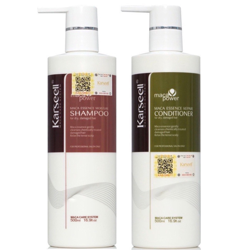 DẦU GỘI VÀ XÃ KARSEELL COLLAGEN MACA CHÍNH HÃNG 500ML
