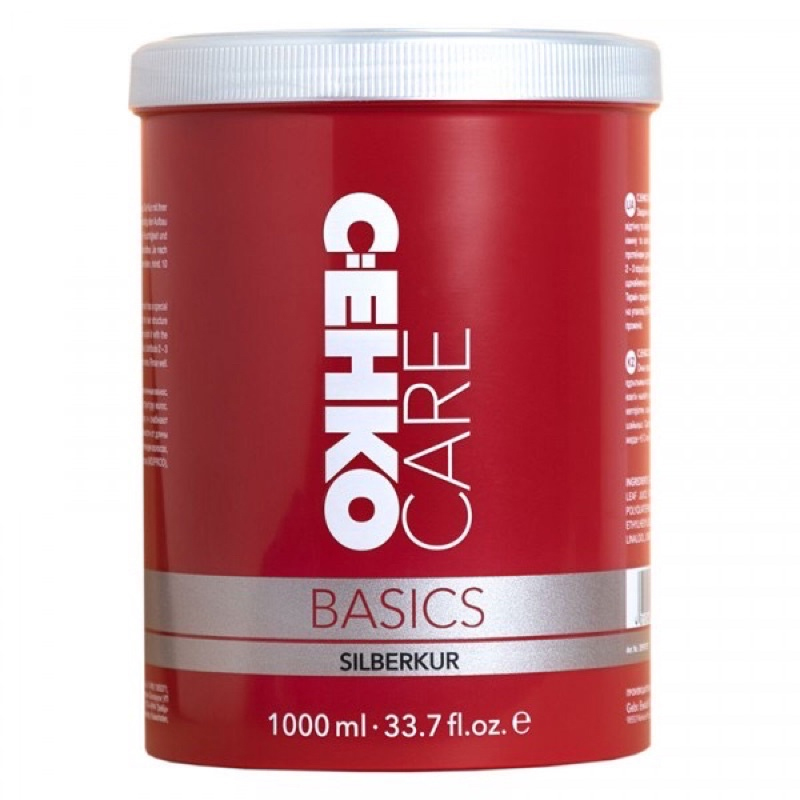 MẶT NẠ CEHKO SILBERKUR PHỤC HỒI CHO TÓC TONE LẠNH 1000ML