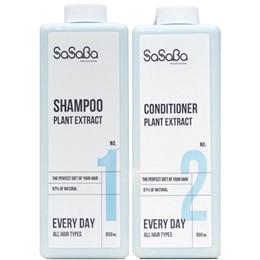 DẦU GỘI XÃ HOÀN HÌNH DÀNH CHO MỌI LOẠI TÓC SIÊU PHỤC HỒI SASABA 800ML