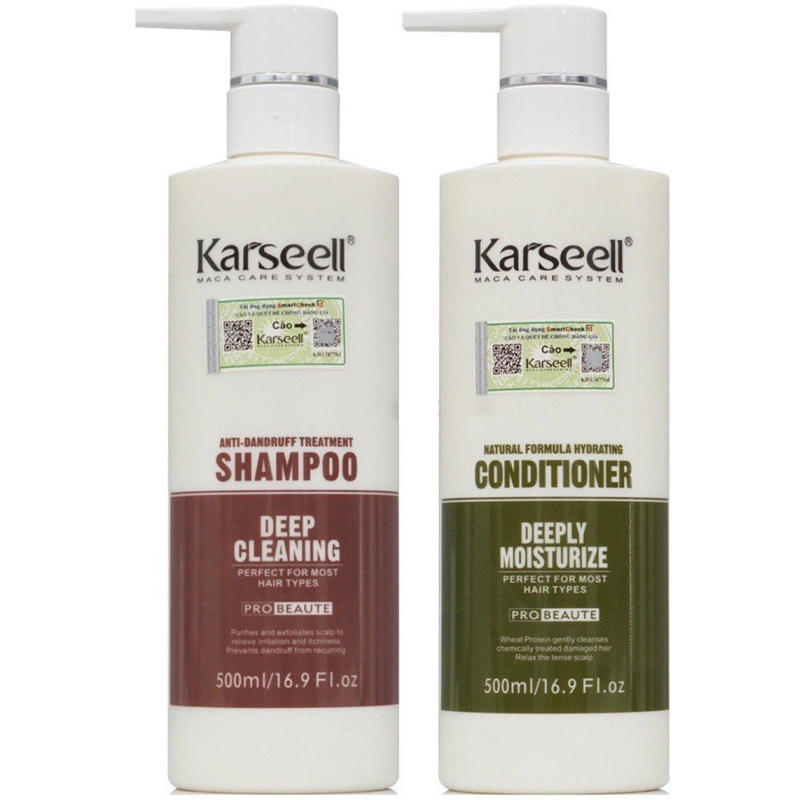 DẦU GỘI XẢ KARSEELL TRỊ GÀU DEEP CLEANSING 500ML
