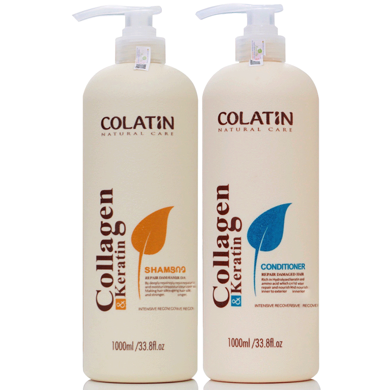 DẦU GỘI XÃ PHỤC HỒI TÓC HƯ TỔN COLATIN KERATIN 1000ML
