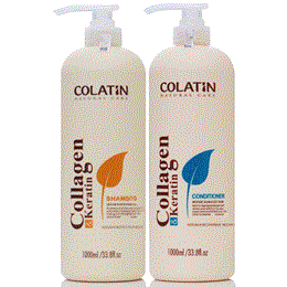 DẦU GỘI XÃ PHỤC HỒI TÓC HƯ TỔN COLATIN KERATIN 1000ML