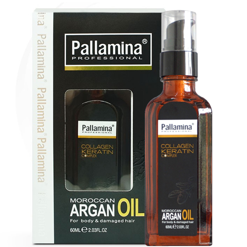TINH DẦU PHỤC HỒI TÓC HƯ TỔN PALLAMINA COLLAGEN ARGAN OIL 60ML