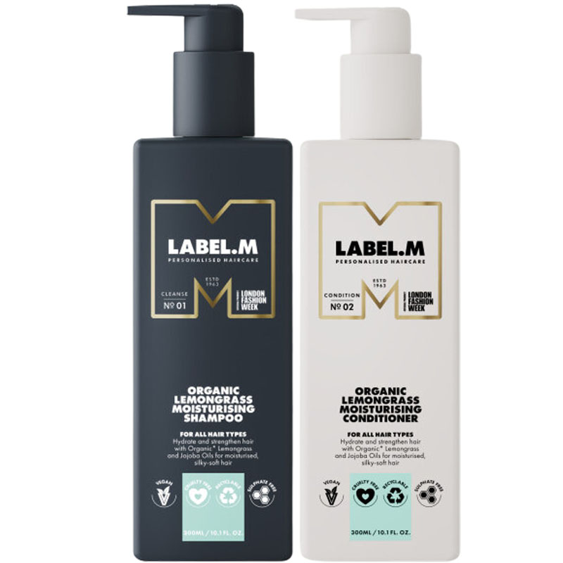 DẦU GỘI XÃ HƯƠNG SẢ CHANH LABEL.M ORGANIC MOISTURISING LEMONGRASS 300ML