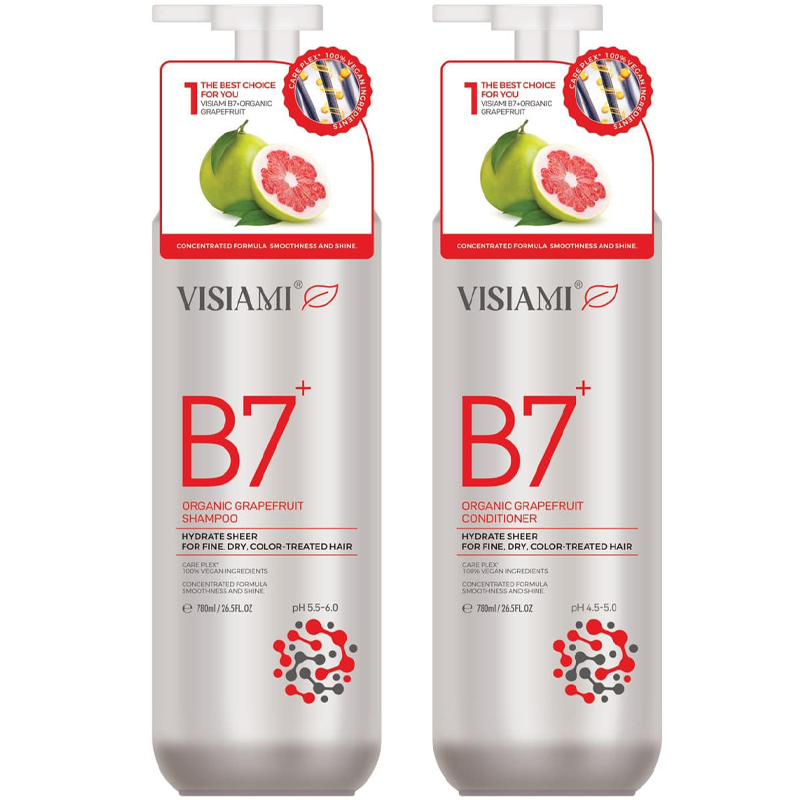 DẦU GỘI XẢ BIOTIN B7 RAINBROW BƯỞI ĐỎ ORGANIC PHỤC HỒI TÓC 780ML