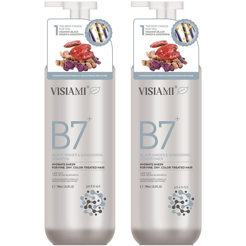 DẦU GỘI XẢ BIOTIN B7 RAINBROW LINH CHI GỪNG ĐEN 780ML