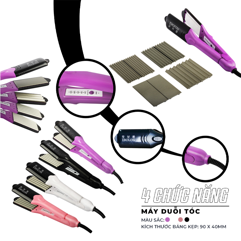 MÁY KẸP DUỖI TÓC 4 CHỨC NĂNG EMPRESS 