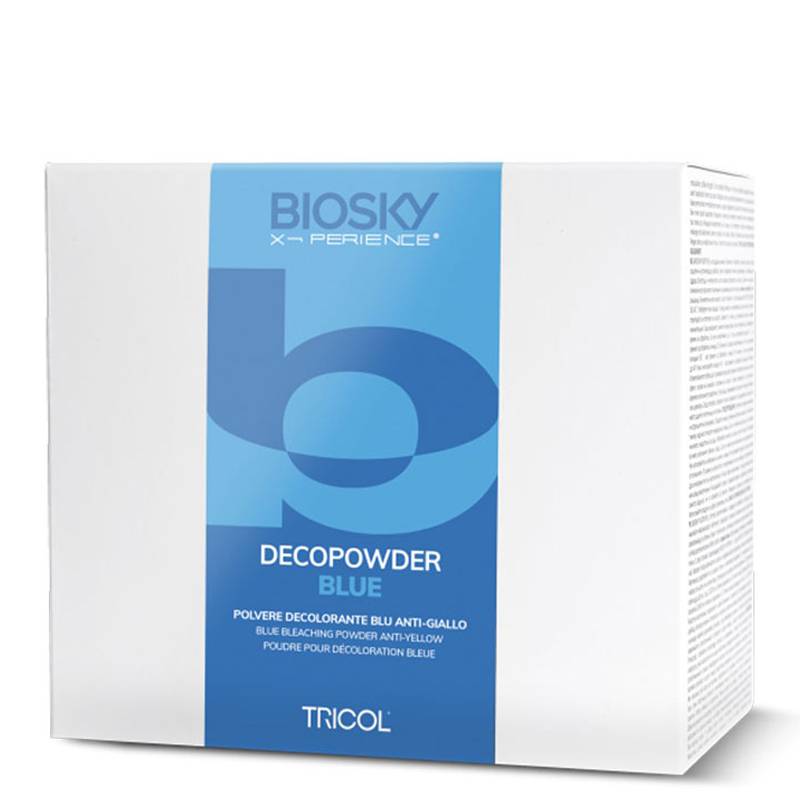 Bột tẩy xanh Tricol level 7 deco powder blue 500gr