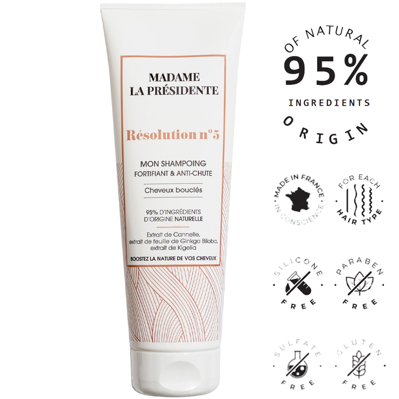 Dầu gội Résolution N°5 ngăn rụng tóc dành cho tóc uốn 250ml