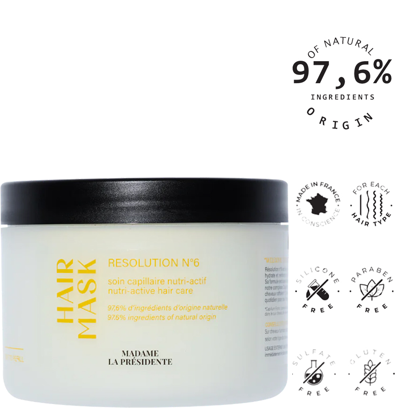 Mặt nạ Madame La Presente Résolution N°6 nuôi dưỡng tóc chuyên sâu 240ml