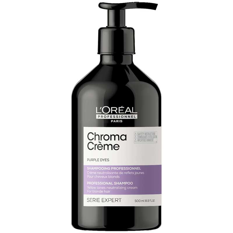 DẦU GỘI KHỬ VÀNG L'OREAL CHROMA CREME PURPLE 500ML