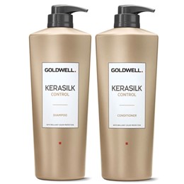 DẦU GỘI XẢ SUÔN MƯỢT GOLDWELL KERASILK CONTROL 1000ML