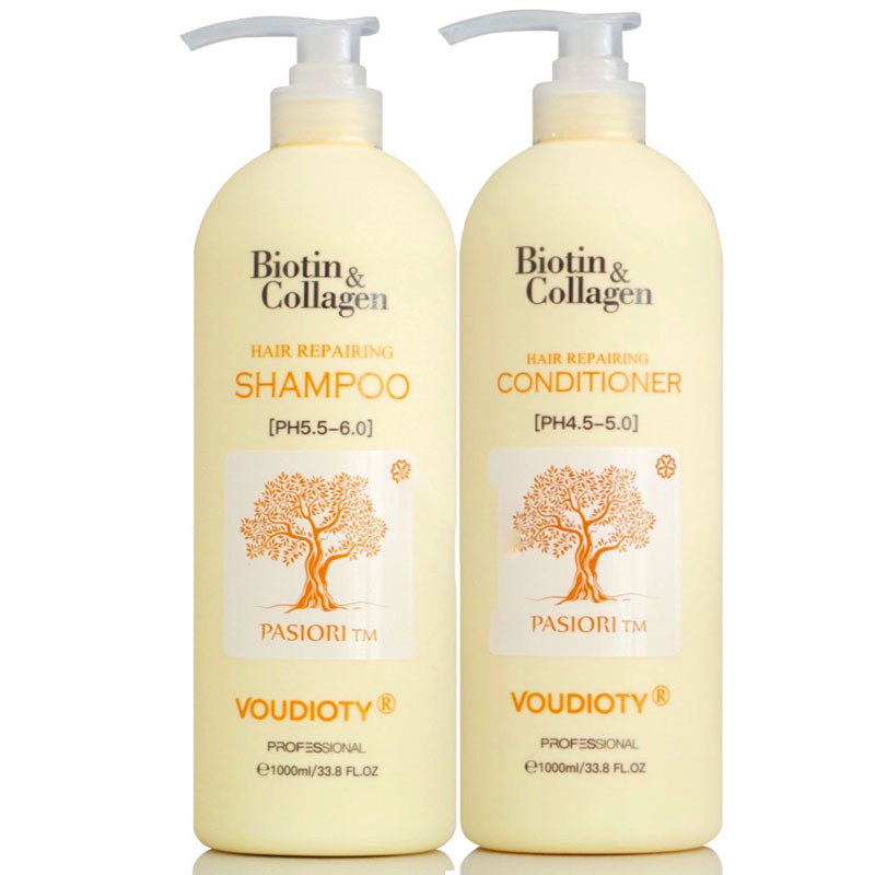 DẦU GỘI XẢ BIOTIN COLLAGEN VOUDIOTY REPAIR (2021) PHỤC HỒI VÀ KÍCH THÍCH MỌC TÓC 1000ML