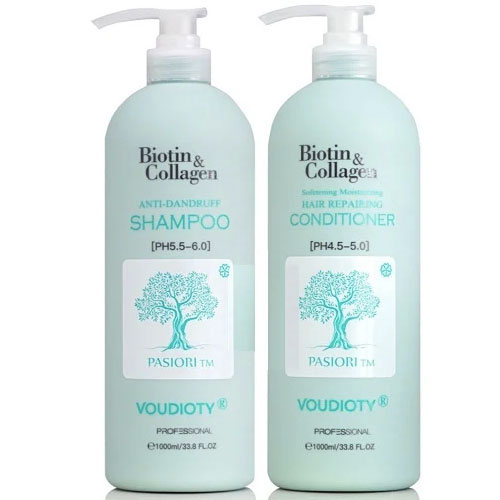 DẦU GỘI XẢ VOUDIOTY BIOTIN COLLAGEN ANTI DANDRUFF (2021) TRỊ GÀU VÀ NGĂN RỤNG TÓC 1000ML