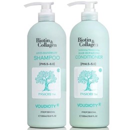 DẦU GỘI XẢ VOUDIOTY BIOTIN COLLAGEN ANTI DANDRUFF (2021) TRỊ GÀU VÀ NGĂN RỤNG TÓC 1000ML