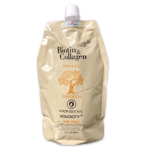 HẤP DẦU BIOTIN COLLAGEN PASIORI VOUDIOTY PHỤC HỒI TÓC HƯ NÁT 500ML