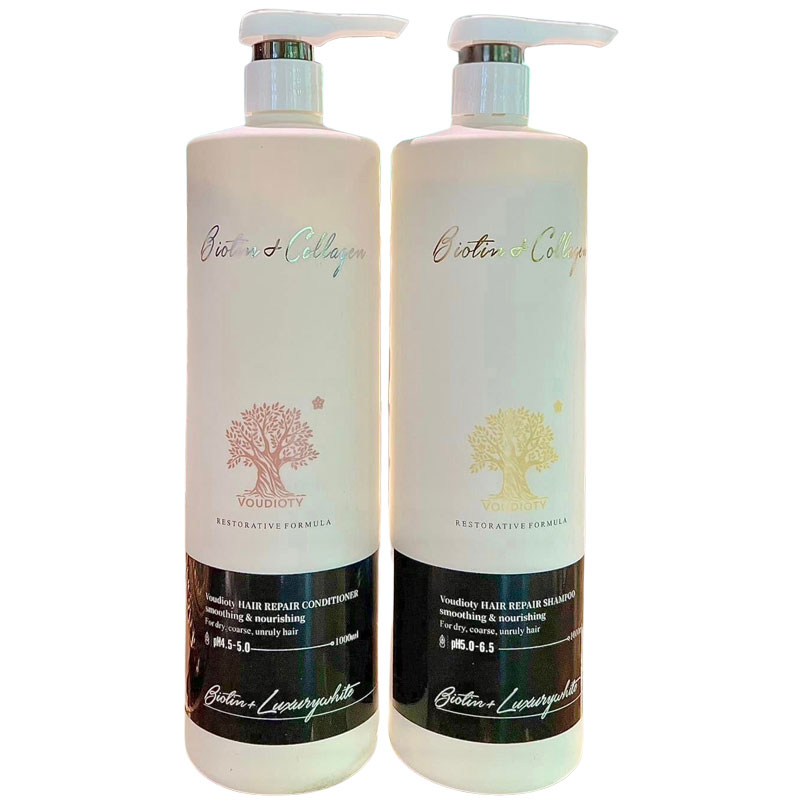 DẦU GỘI XẢ BIOTIN COLLAGEN LUXURY WHITE THẢI ĐỘC DA ĐẦU 1000ML