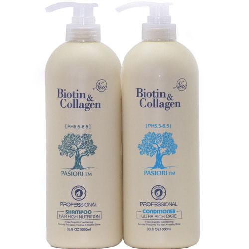 DẦU GỘI XẢ BIOTIN COLLAGEN (TRẮNG) PHỤC HỒI CHỐNG RỤNG TÓC 1000ML