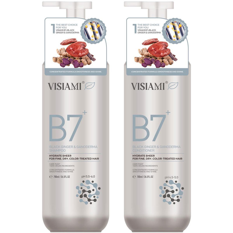 DẦU GỘI XẢ BIOTIN B7 RAINBROW LINH CHI GỪNG ĐEN 780ML