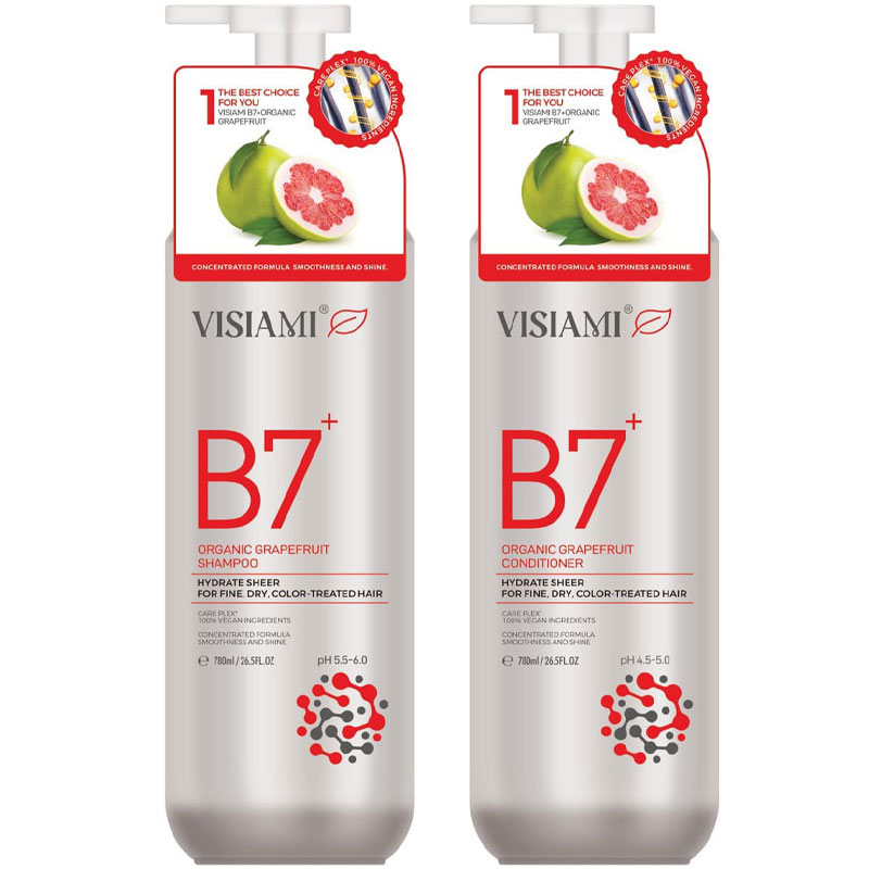 DẦU GỘI XẢ BIOTIN B7 RAINBROW BƯỞI ĐỎ ORGANIC PHỤC HỒI TÓC 780ML