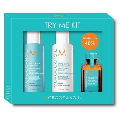 COMBO DẦU GỘI XẢ TINH DẦU MOROCCANOIL TRY ME KIT