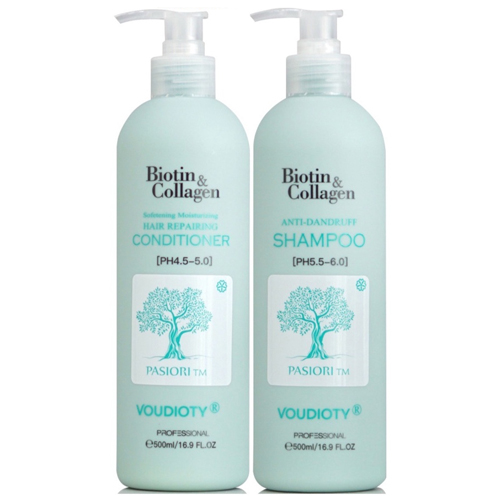DẦU GỘI XẢ VOUDIOTY BIOTIN COLLAGEN ANTI DANDRUFF (2021) TRỊ GÀU VÀ NGĂN RỤNG TÓC 500ML