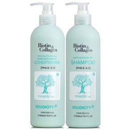 DẦU GỘI XẢ VOUDIOTY BIOTIN COLLAGEN ANTI DANDRUFF (2021) TRỊ GÀU VÀ NGĂN RỤNG TÓC 500ML