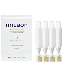 Kem hấp Milbon Reawaken No.5 phục hồi chuyên sâu tại nhà 4x9g